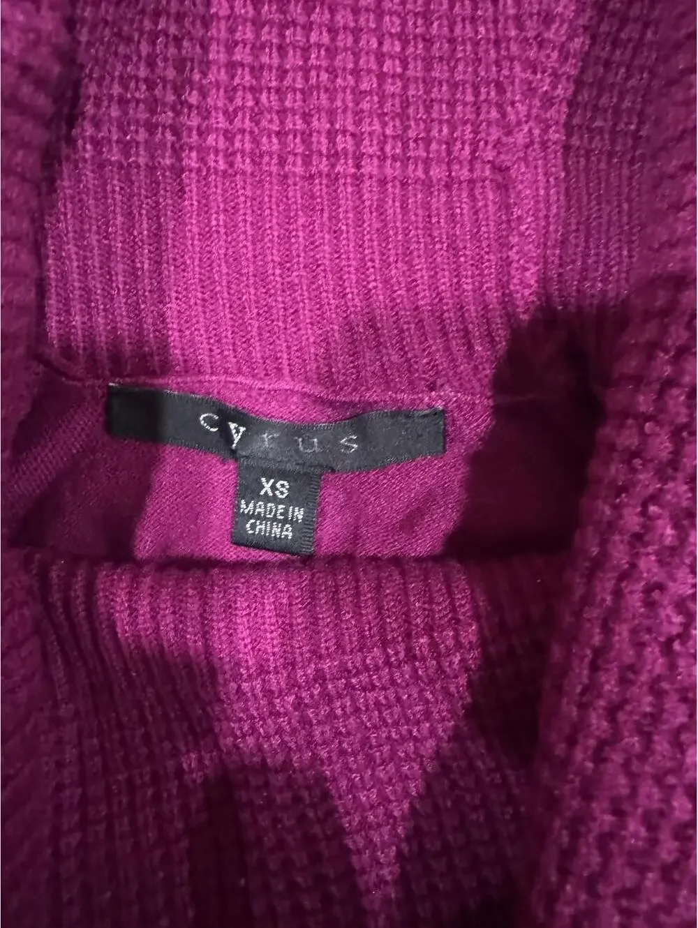 Women’s Pink Turtleneck Knit Sweater Cyrus Brand Size XS New With Tags